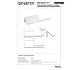Bemeta NIVA uchwyt na papier toaletowy z półeczką 101104015