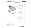 Bemeta OMEGA uchwyt na papier toaletowy z klapką lewy 104112012
