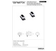 Bemeta OMEGA uchwyt na półkę bez szyby 6mm (para) 104502112-6mm