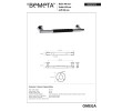 Bemeta OMEGA Uchwyt 400 mm czarna guma 104507675