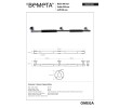 Bemeta OMEGA Uchwyt 800 mm czarna guma 104507691