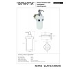 Bemeta RETRO gold-chrome Dozownik mydła 230 ml 144209018