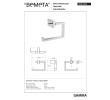Bemeta GAMMA Uchwyt na papier toaletowy 145812022