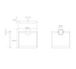 Rysunek techniczny wieszaka Bemeta Circum 168104062