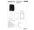 Bemeta Suszarka do rąk bezdotykowa - 1000W światło LED czarna 924224150