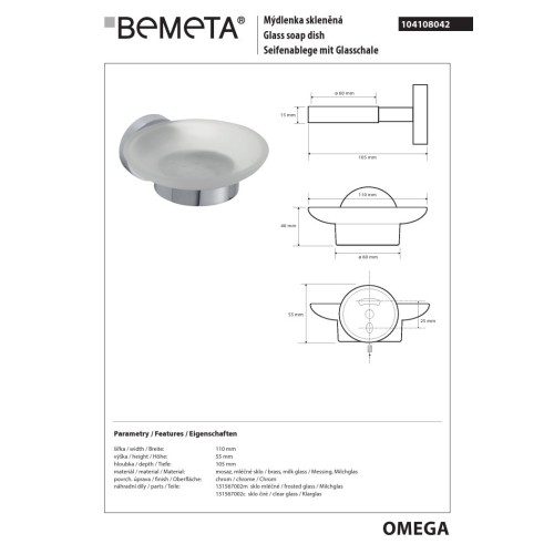 Bemeta OMEGA Mydelniczka 104108042
