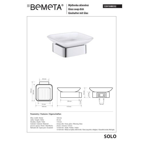 Bemeta SOLO Mydelniczka 139108032