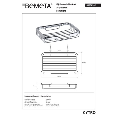 Bemeta CYTRO Mydelniczka 146208302