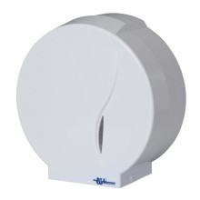 Pojemnik na papier toaletowy biały plastik 00399 Jumbo P1 Bisk