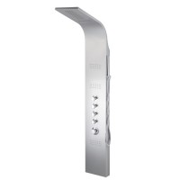 Corsan Akoja A-025T Panel prysznicowy termostatyczny srebrny RAL9006
