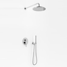 Kohlman zestaw prysznicowy z deszczownicą 20 cm i słuchawką chrom