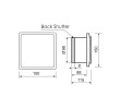 Wentylator łazienkowy MMotors 6905 100m³/h cichy biały panel standard + LED