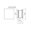 Wentylator łazienkowy MMotors 7115/2355 100m³/h 5,5W szklany panel czarny mat timer