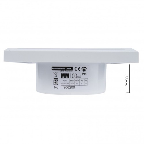 Wentylator łazienkowy MMotors 70842/2249 ultra cienki 100m³/h MMOK 100HT Higrostat + timer