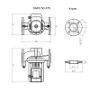 Pompa obiegowa OMIS 50-170 Omnigena wymiary