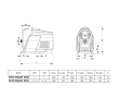 Rysunek techniczny pompy EVO8 SMART BOX PM 230V parametry