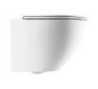 Omnires Ottawa Comfort Silent Power bezkołnierzowa miska wc wisząca z deską 54 x 37 cm biały mat.