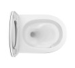 Omnires Ottawa Comfort Silent Power bezkołnierzowa miska wc wisząca z deską 54 x 37 cm biały mat.