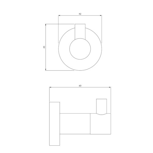 Omnires Modern Project MP60110CPB Haczyk miedź szczotkowana