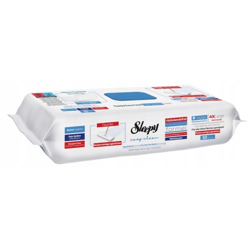 Sleepy Easy Floor Clean – mokre wkłady do mopa z białym mydłem 4XL 50 szt