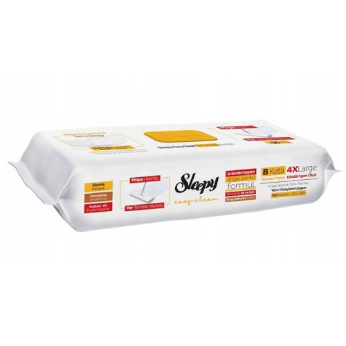 Sleepy Easy Floor Clean – mokre wkłady do mopa z mydłem arabskim 4XL 50 szt