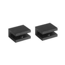 Stella 07.805 uchwyty do półki szklanej czarne komplet 2 szt.