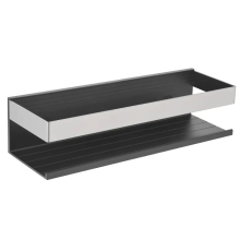 Stella Koszyk - półka łazienkowa 28 x 10 x 7,5, czarny mat + stal polerowana 16.06328-B