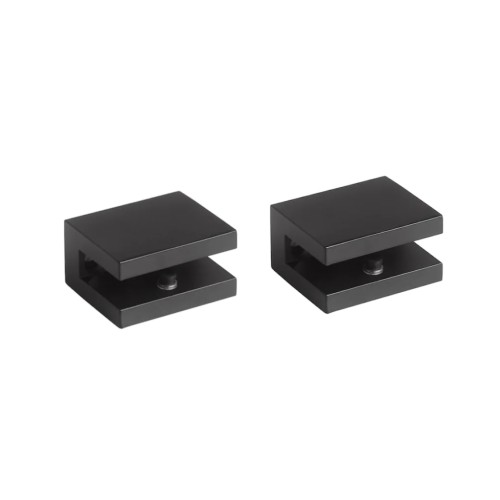 Stella 07.805 uchwyty do półki szklanej czarne komplet 2 szt.