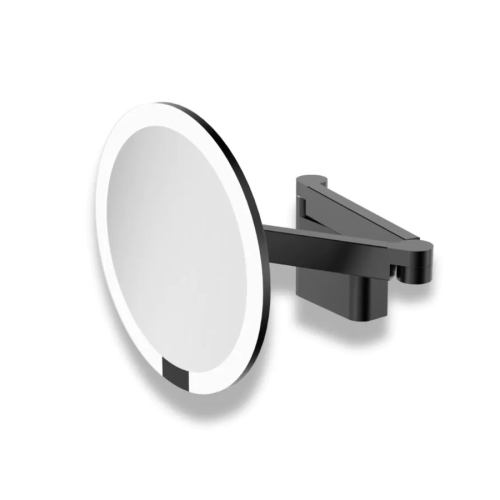 Lusterko kosmetyczne LED Stella 22.05550-B X5 czarny mat z powiększeniem 5x