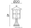 Lampa zewnętrzna aluminiowa 41cm Cordoba II K 4011/1/TD