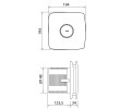 Cata X - MART 15 wentylator łazienkowy 25W 150mm biały 01030000