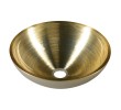 Sapho MURANO SOFT BROWN umywalka szklana okrągła 40x14cm beżowo złota AL5318-67