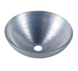 Sapho MURANO SILVER umywalka szklana okrągła 40x14cm srebrna AL5318-68