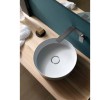 Sapho STORM CIRCLE umywalka ceramiczna średnica 405 cm z korkiem ceramicznym RM040