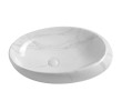 Sapho DALMA umywalka ceramiczna 68x165x44 cm carrara MM317