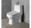 Aqualine HYGIE kompakt WC z umywalką i deską WC tylny/dolny odpływ PB104