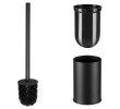 Aqualine Szczotka WC ścienna czarny SB304