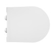 Sapho AVVA deska WC slim Soft Close biała/chrom 100787