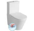 Sapho PACO RIMLESS kompakt WC ze spłuczką odpływ uniwersalny PC1012WR