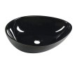 Sapho PRIORI umywalka ceramiczna nablatowa51x38 cm czarna PI030