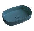 Isvea INFINITY OVAL umywalka ceramiczna nablatowa 55x36 cm Petrol 10NF65055-2P