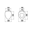 Creavit KID deska WC metalowe zawiasy kolorowy sitodruk KC0802.01.1