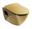Creavit PAULA deska WC SLIM Soft Close złoto KC0903