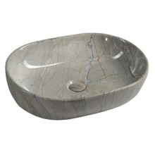 Sapho DALMA umywalka ceramiczna 59x14x42 cm grigio MM413