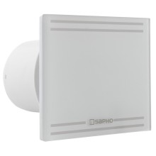 Sapho GLASS łazienkowy wentylator osiowy z wyłącznikiem czasowym 8W 100mm biały GS102