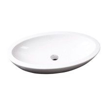 Isvea SISTEMA umywalka ceramiczna owalna bez przelewu 75x42cm biała 10AR65075