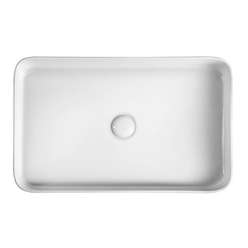 Sapho BLADE umywalka ceramiczna nablatowa 65x11x40 cm bez przelewu WH051