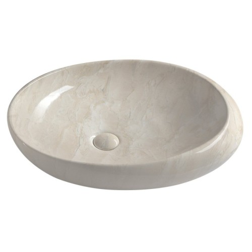 Sapho DALMA umywalka ceramiczna 68x165x44 cm marfil MM327