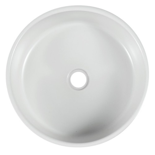 Sapho PRIORI umywalka ceramiczna średnica 41 cm 15 cm biała z niebieskim wzorem PI027