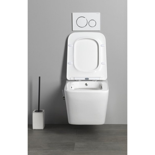 Sapho PORTO WC wiszące Rimless z prysznicem bidetowym 36x52 cm biały PZ102RX